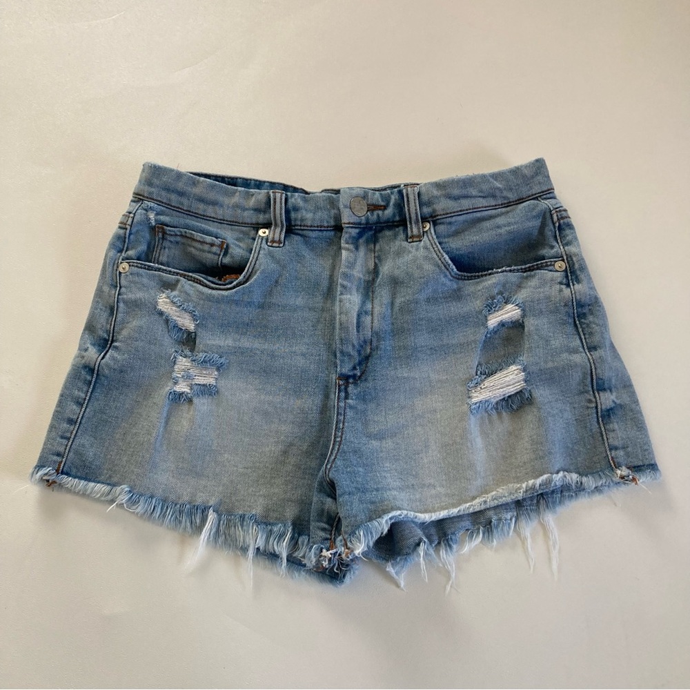Blank NYC Wedge Short Distressed Jean Shorts Womens Size 30